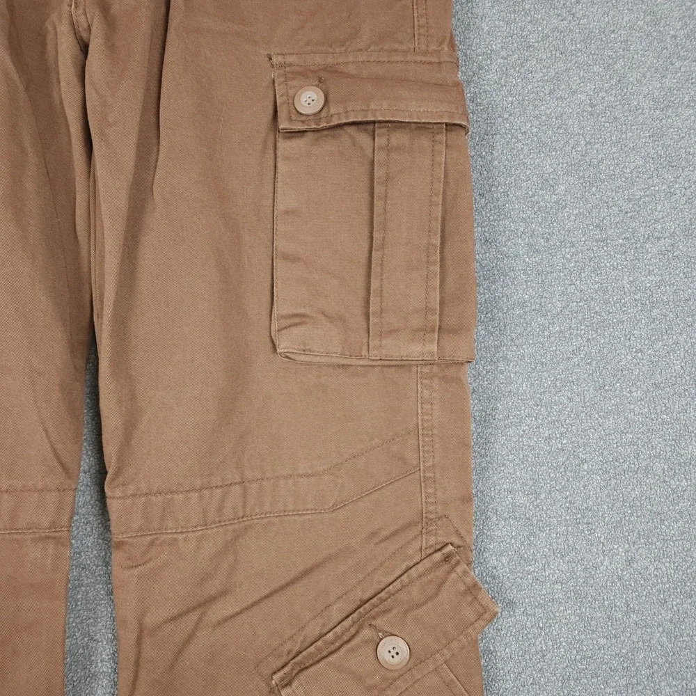 MATCH Union Workwear Supplies Cargo Pants Brown Cotton Utility Style Size XL 34 - Picture 2 of 9